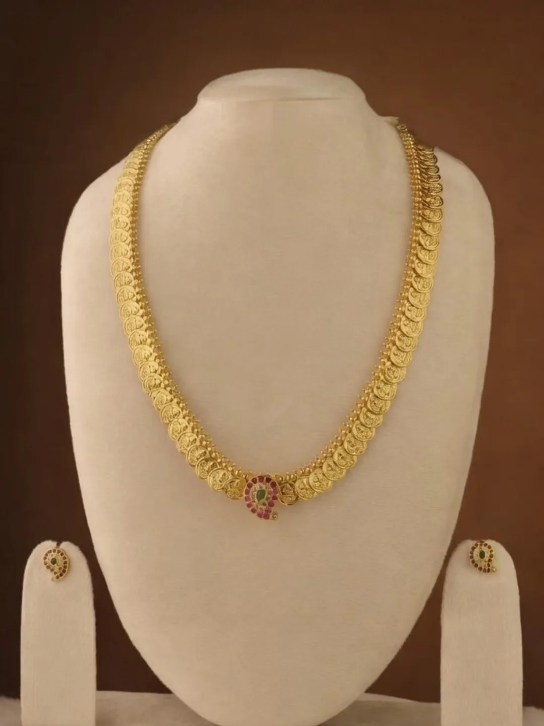 Gold Coin Majestic Glow Necklace & Earrings